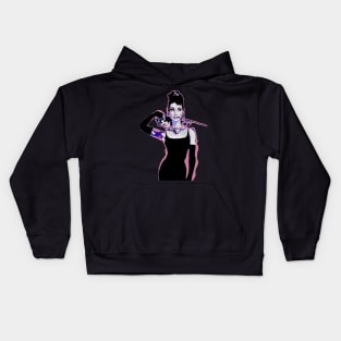 Audrey Hepburn Pop Art Portrait Kids Hoodie